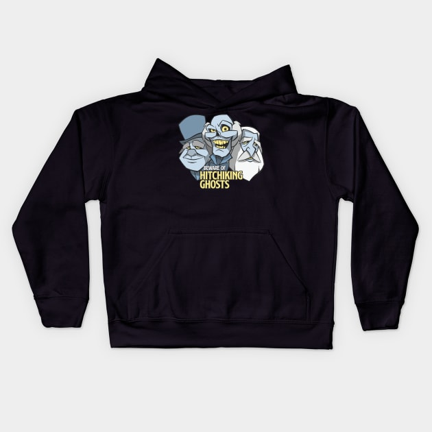 Hitchhiking Ghosts Kids Hoodie by Chris Ganaway Art